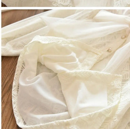 Girls' Shirt 2023 New Medium and Large Children Spring and Autumn Thin Long Sleeve Baby Shirt