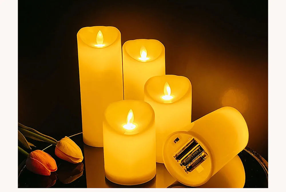 LED Electronic Candles AAA Battery Models Suitable For Couples Candlelight Dinner Romantic Lighting Decorative Lamp