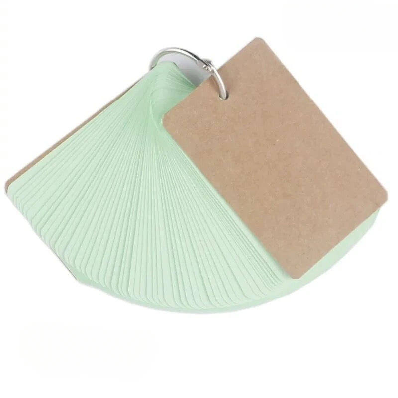 50 Sheets/set Blank Mini Notepad Memo Pad Portable Binder Mini Notebook Stationery Sticky Note for Students Staff