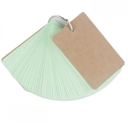 50 Sheets/set Blank Mini Notepad Memo Pad Portable Binder Mini Notebook Stationery Sticky Note for Students Staff