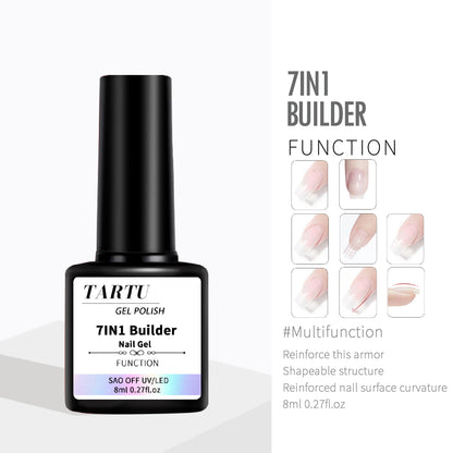 8Ml Functional Gel Nail Art Set with Base Coat and Diamond Top Coat,Matte Top ,Soak Off Gel Nail Polish for Nail Art Design Tool