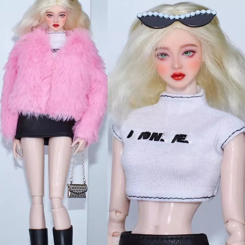 Elegant Doll Party Clothes 10 Styles Fashion Plush Coat Casual Wears Dolls DIY Accessories 11.5