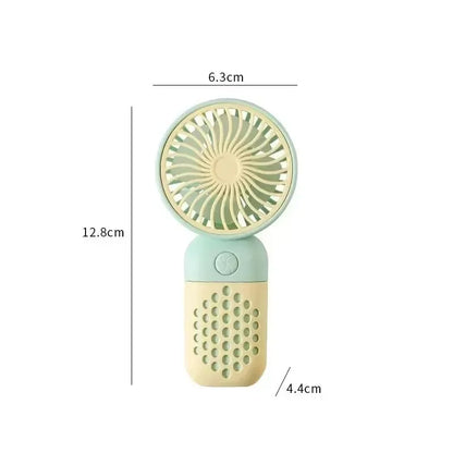 2025 New Handheld Charging Fan Cartoon Cute Small Student Charging Small Fan Portable Mini USB Fan Mini Pocket fans