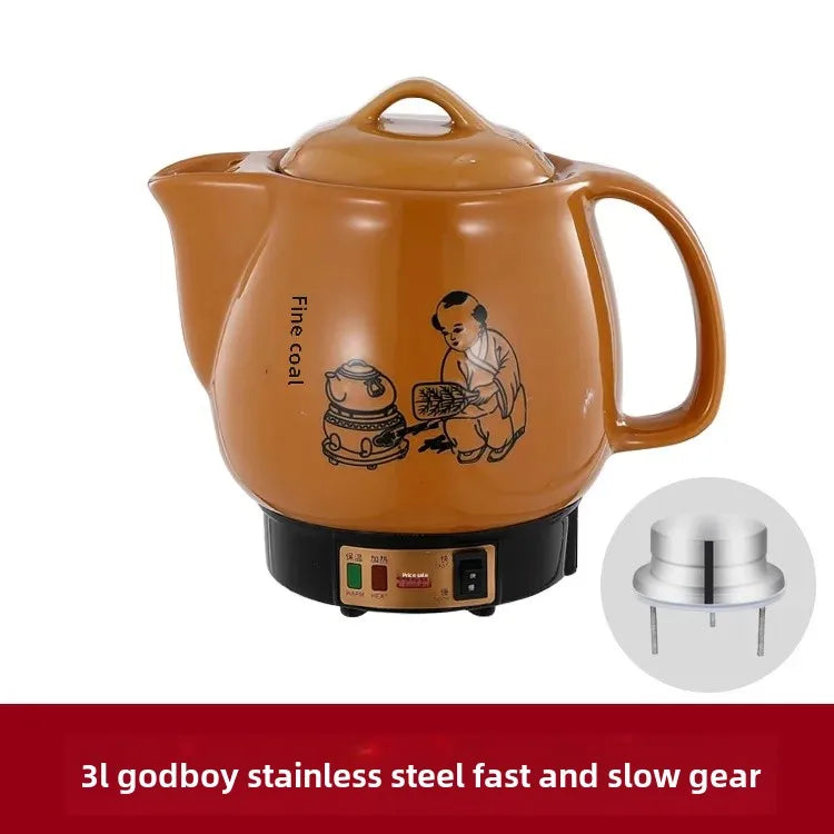 Shanyoujia Ceramic One-Piece Electrochemical Health Pot Automatic Boiling Medicine Pot Insulated Electric Heating Pharmacy Pot