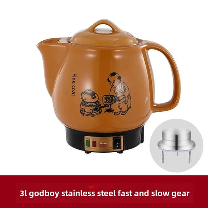 Shanyoujia Ceramic One-Piece Electrochemical Health Pot Automatic Boiling Medicine Pot Insulated Electric Heating Pharmacy Pot