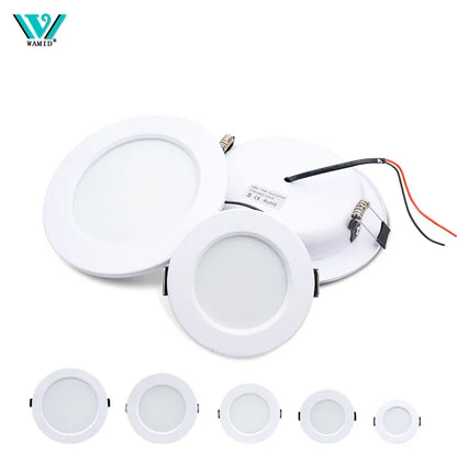 LED Downlight 5W 9W 12W 15W 18W White Body Round Led Ceiling Light DC 12V 24V AC 110V 220V Bedroom Kitchen Indoor LED Lighting