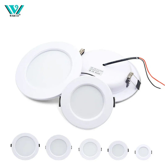 LED Downlight 5W 9W 12W 15W 18W White Body Round Led Ceiling Light DC 12V 24V AC 110V 220V Bedroom Kitchen Indoor LED Lighting