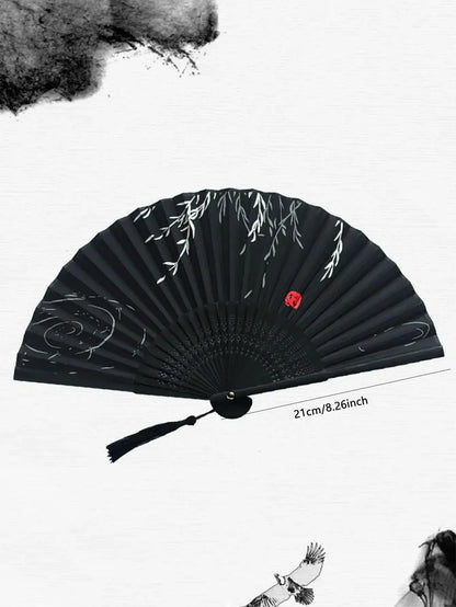 1pc-Elegant wooden folding hand fan favored by fans, favored by wedding parties and performances