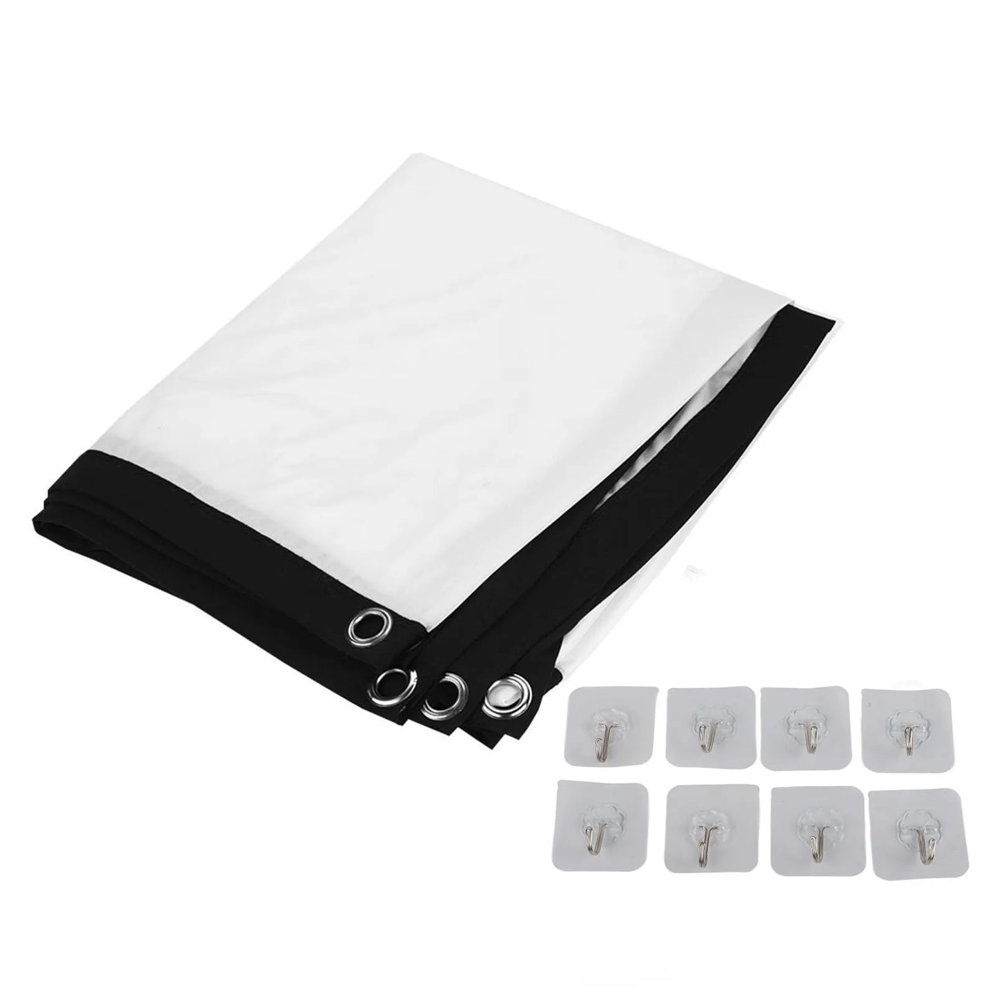 100'' Projector Screen 84-100inch 16:9 HD Projector Screen 3D Film Portable Screen Curtains HD Projector Screen Projector Screen