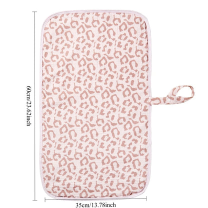 Baby Pure Cotton Gauze Waterproof Changing Pad, Washable, Breathable, Portable & Soft for Newborns