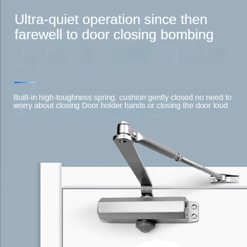 Door closer home push-pull unit door door close artifact fireproof anti-theft door hydraulic automatic buffer silent door closer