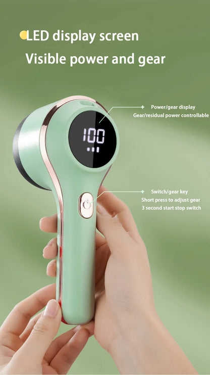 Lint Remover For Clothing Hair Ball Trimmer Fuzz Pellets Clothes Sweater Fabric Shaver with LED Digital Electric Fluff Lint Remo