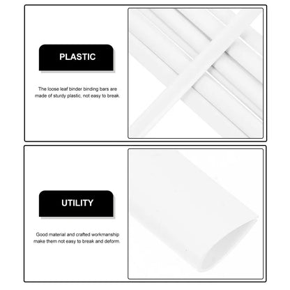 10Pcs Bookbinding Slide Binders Spine Bars Slide Grip Binding Bars Plastic Slide Binders