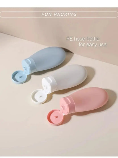 3 pieces of 60ml leak proof refillable packaging liquid container empty travel container, travel size distribution bottles