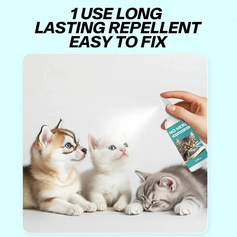 Pet Exclusion Zone Spray Cat Repellent Induction Spray to Prevent Disorderly Urine Non-Toxic Pet-Friendly Animal Control