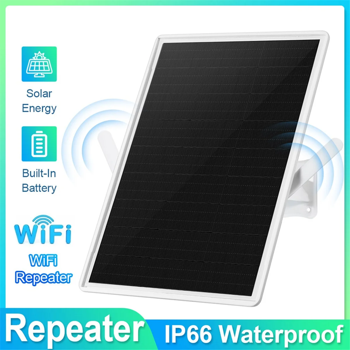 New Solar Outdoor WIFI Repeater,Weatherproof Wi-Fi Range Extender-2.4GHz Wireless Internet Signal Booster 20000mAh Battery