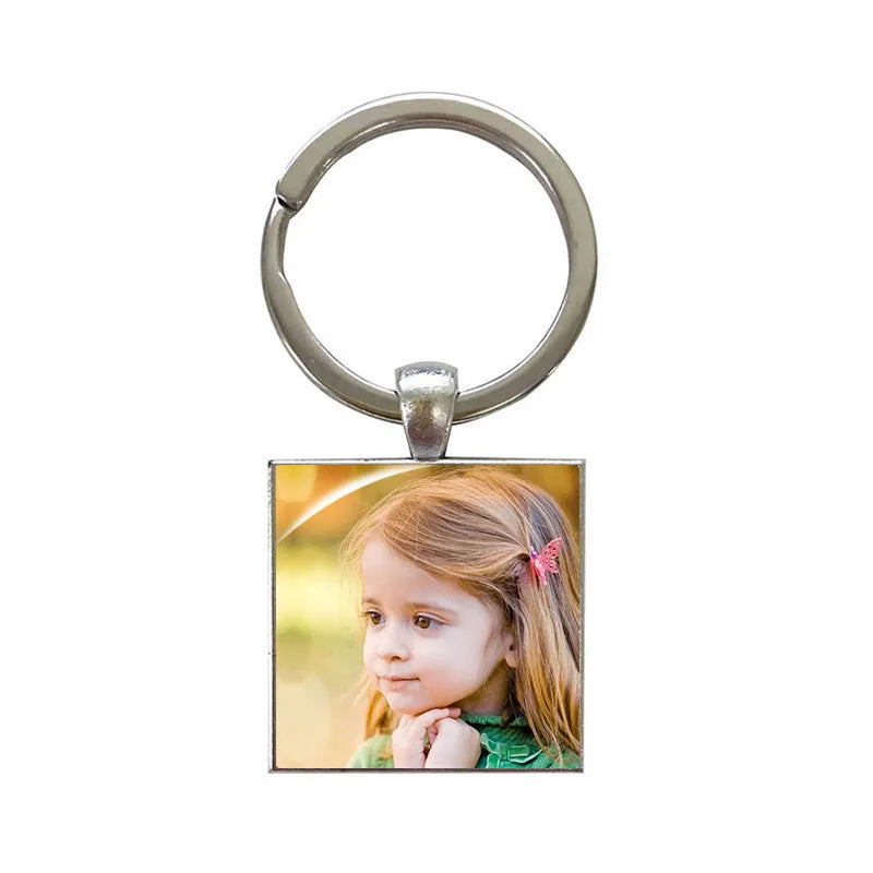 Customized square keychain