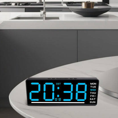 Silent Digital Alarm Clock for Babies,LED Bedside Clock with Night Light Multiple Functions | Adjustable Tone Volume