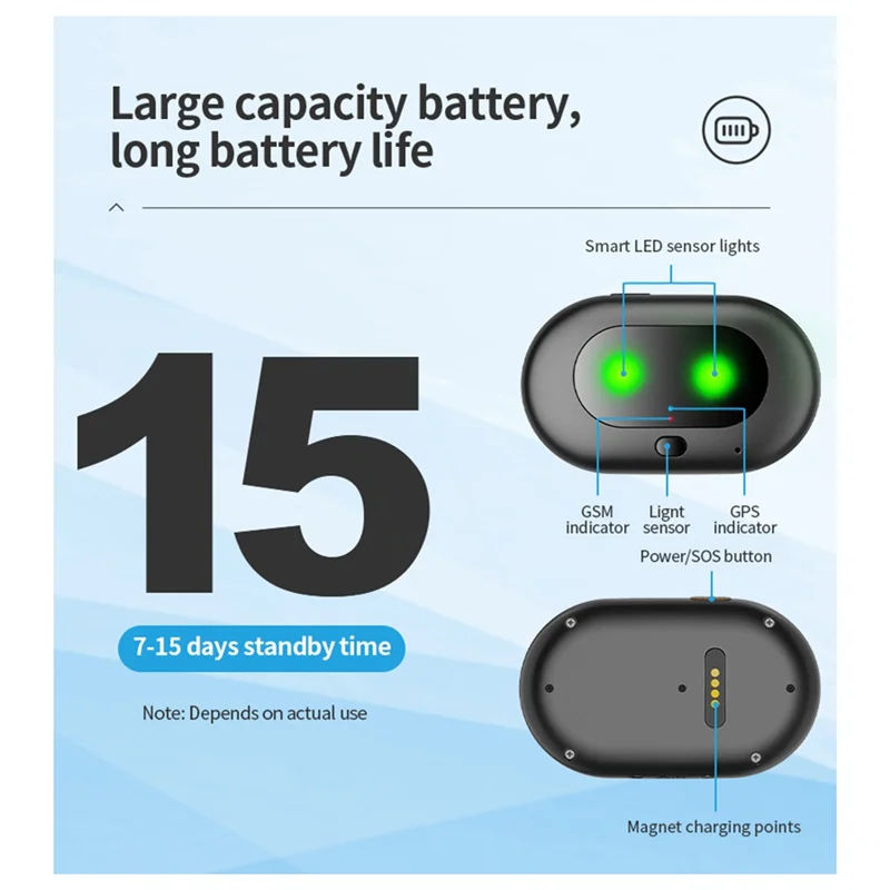 AAAEL-4G GPS Pet Tracker Voice Monitor Pet Dog Cats Gps Anti Loss Mini Tracker IP67 Waterproof GPS Locator Free APP