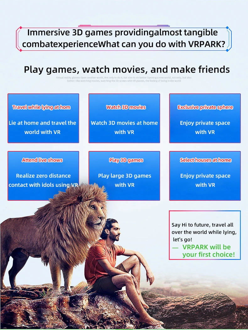 VR Glasses 3D Virtual Reality Headset Helmet For Phone Lenses Goggles Devices Viar Smart Smartphones Cell Game Viewer Mobile Set