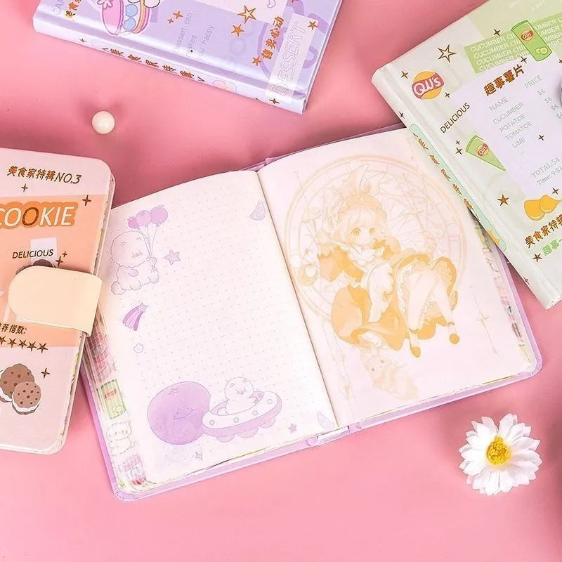 A6 notebook diary calendar office notebook 64k student portable notebook school stationery supplies student writing