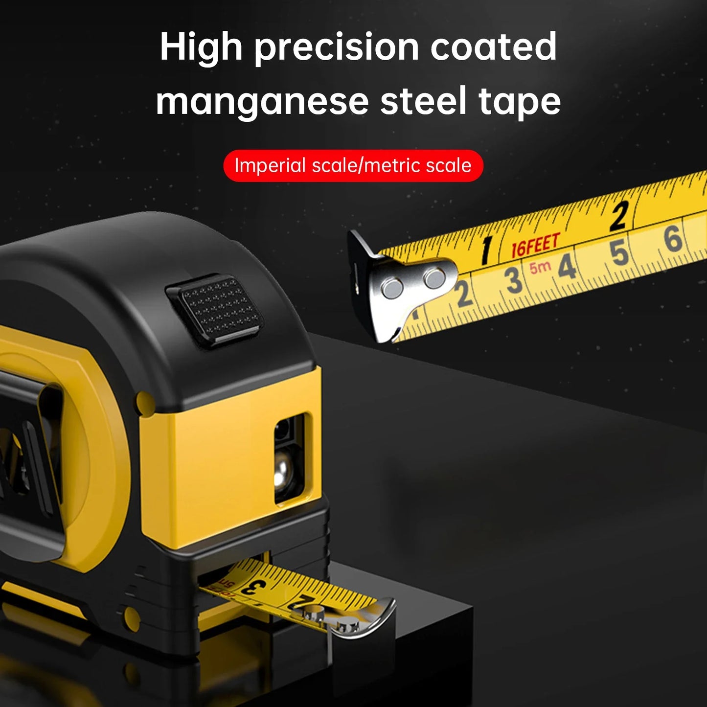 Laser Tape Measure 196Ft Laser Measurement & 5 Meter Manual Measuring Digital Tape Measure Support to Area Volume Ft/in/M