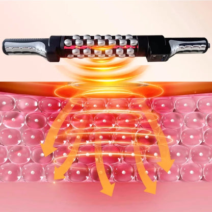 Relaxed Red Light Heated Massage Device 36W Roll Massager 360 Rotating Inner Ball Roller For Whole Body Anti Cellulite