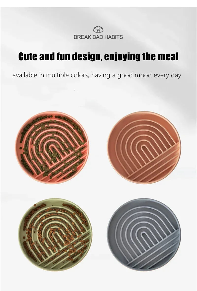 Slow Food Bowl Silicone Dog Lick Mat for Dogs Pet Slow Food Plate Non-sliping Pet Anti-choking Feeder Dog Food Bowl Pet Supplies
