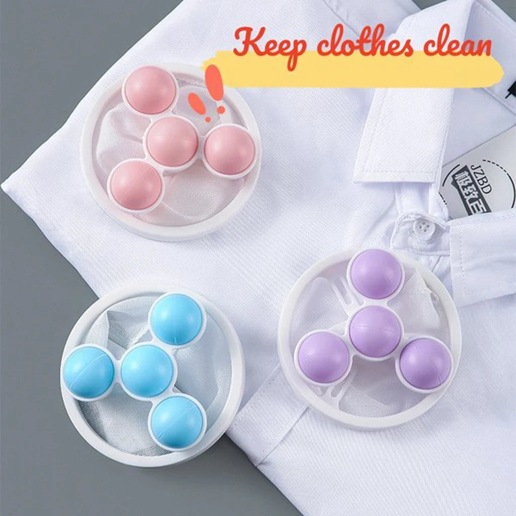 Floating Laundry Ball Kit Reusable Washing Machine Hair Remover Ball Cleaning Lint Fuzz Pet Hairs Clothes Household Product
