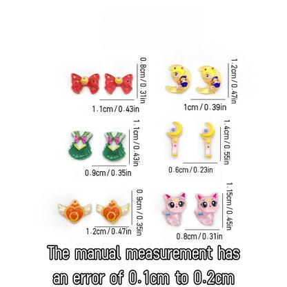 no.34  10/50pcs New cartoon nail accessories Cute stick resin accessories Wear nail accessories