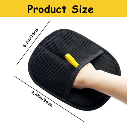 Pet Hair Removal Tool Reusable Static Removal Gloves, Double-Sided Grooming Gloves for Pets, Removes Pet Fur Hair for Carpets