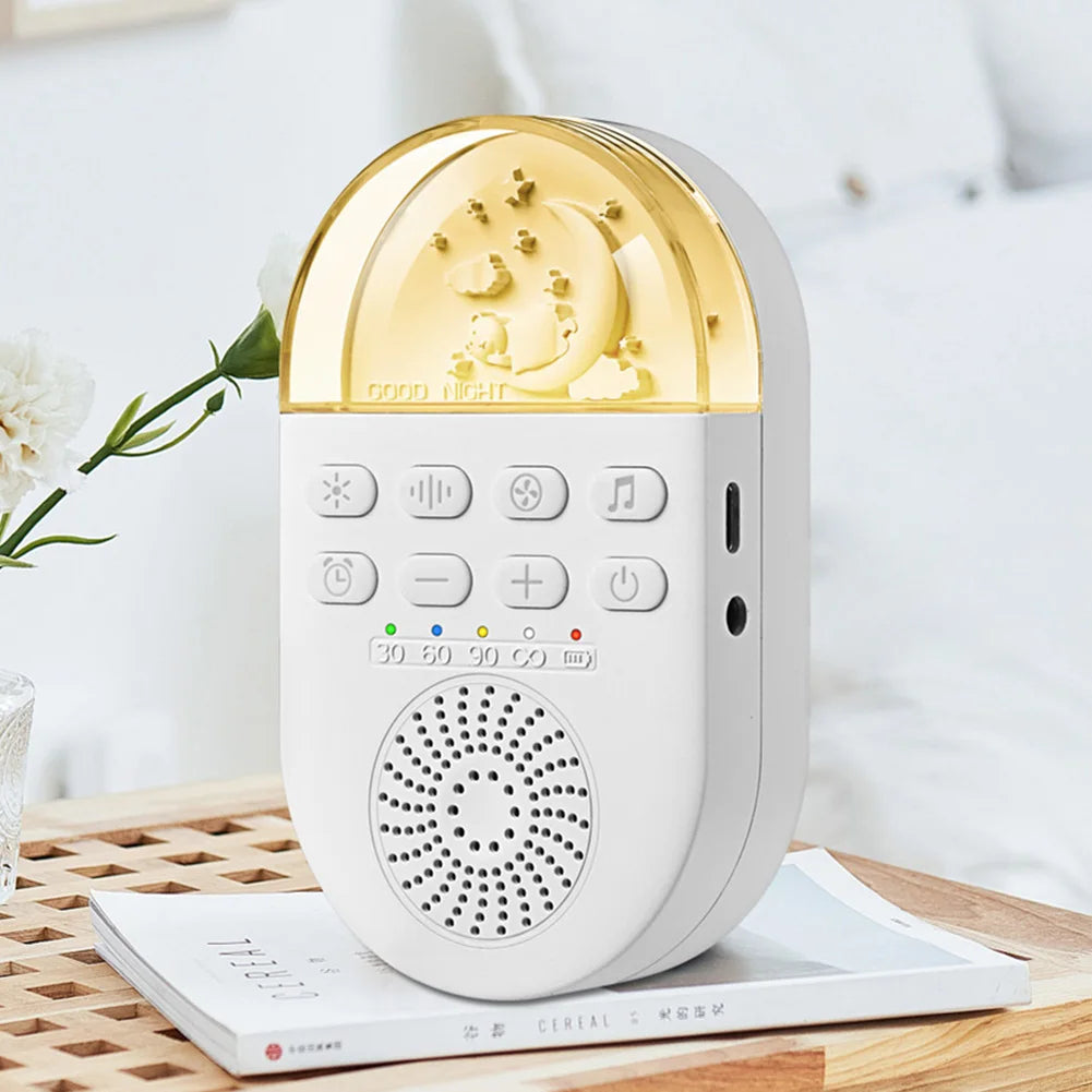 White Noise Machine Portable Baby White Noise Machine 24 Soothing Sounds Sleeping Relaxation Rechargeable for Home Travel