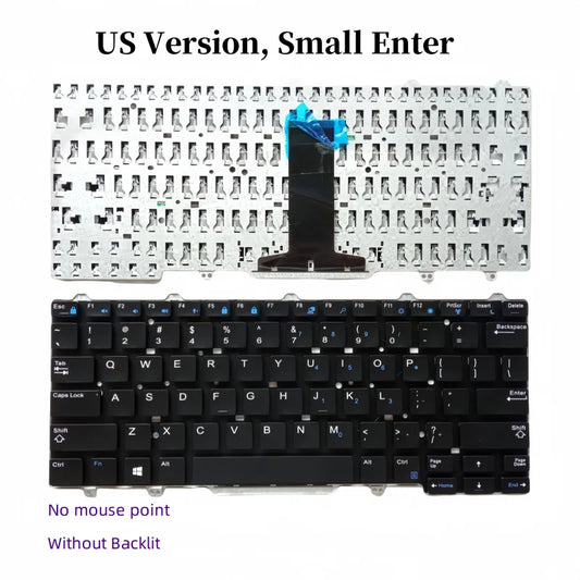 New US/RU/SP Laptop Layout Keyboard For Dell Latitude 3340 3350 5490 5480 E3340 E5450 E7450 E5470 E7470 P72G