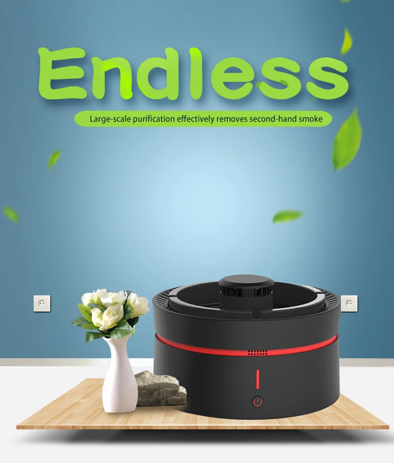 Smart Ashtray Air Purifier Multifunctional Removal Second-hand Smoke  Household And Commercial Desktop Negative Ion Purifier
