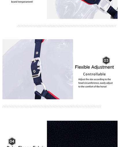 Hight Quality Equestrian Halter Anti-wear Adjustable Bridle when horse riding saddlery tools outdoor sports equipments