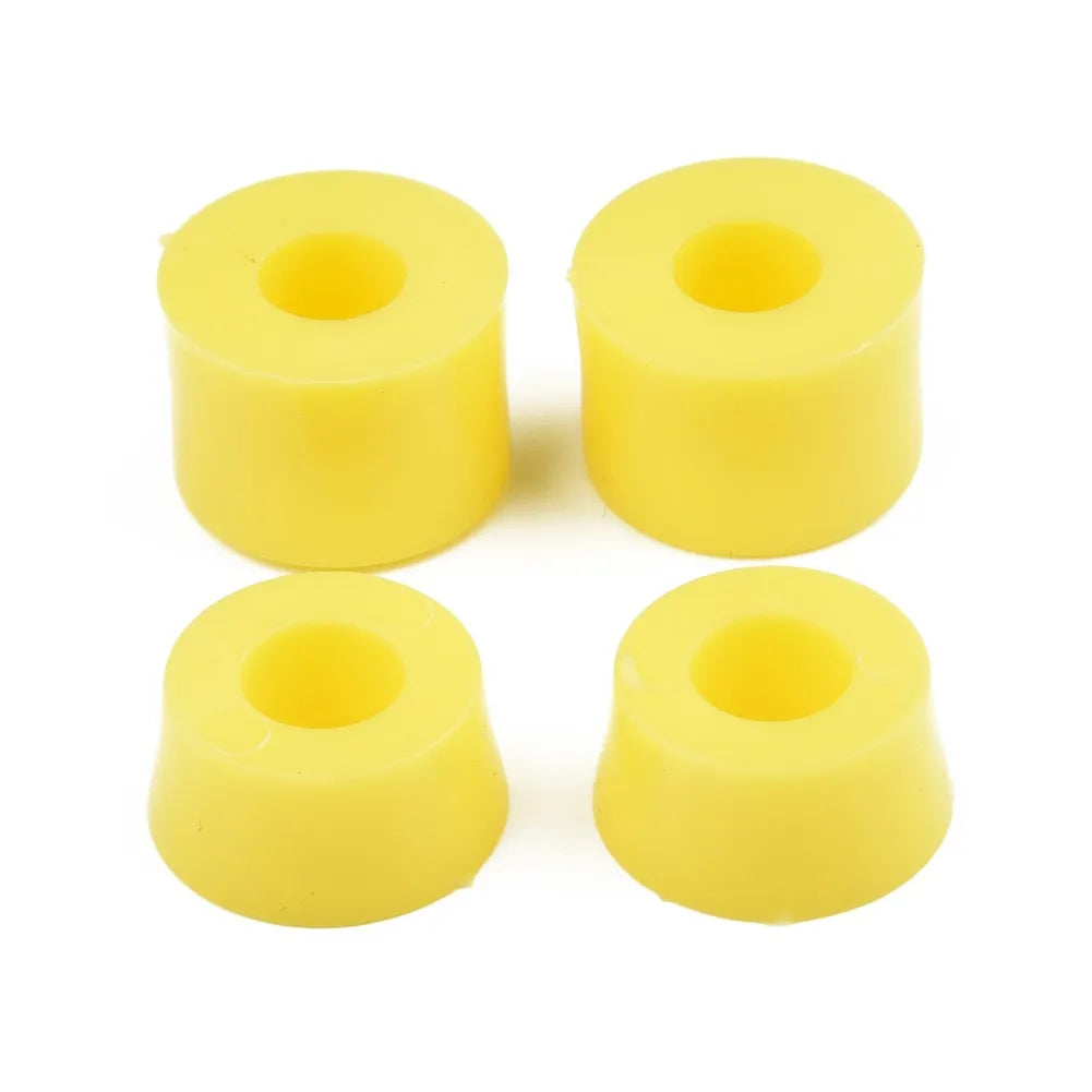 4Pcs Replacement Skateboard Shock-absorbing Pad Double Tilting Four Wheel Skateboard Bracket PU Pad Shock-absorbing Bowl Pad