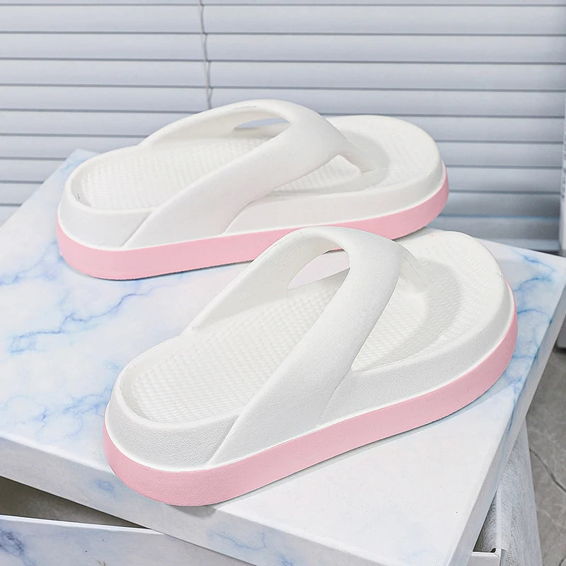 Woman Flip Flops Popular Design Shoes 2025 Trend Casual Platform Sandals Non-slip Outdoor Slippers Unique Features Flat Sandals