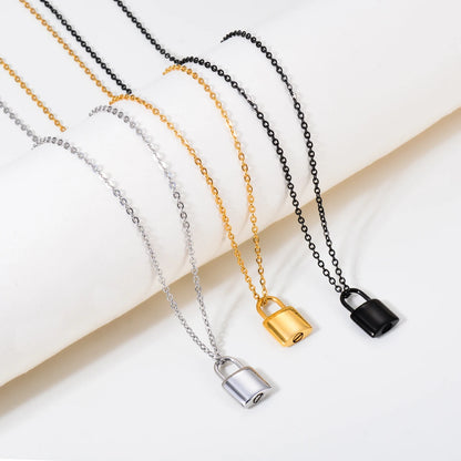 New Style Stainless Steel Small Pad Lock Cremation Ashes Urn Necklace Jewelry Keepsake Pendant Lock Memorial Jewelry