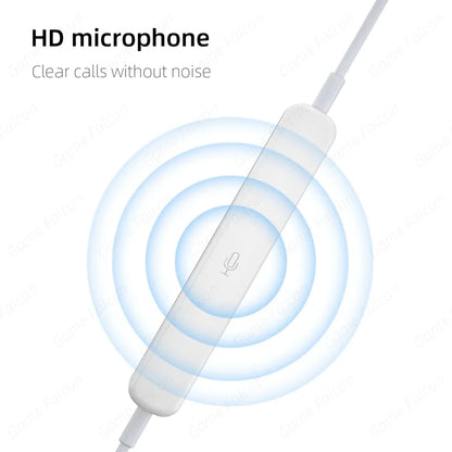 Type C Wired Headphone For Iphone 15 Pro Max Xiaomi Mi Lite 3.5MM Earphone For Samsung Huawei Redmi Phone Ipad Earbud Headset