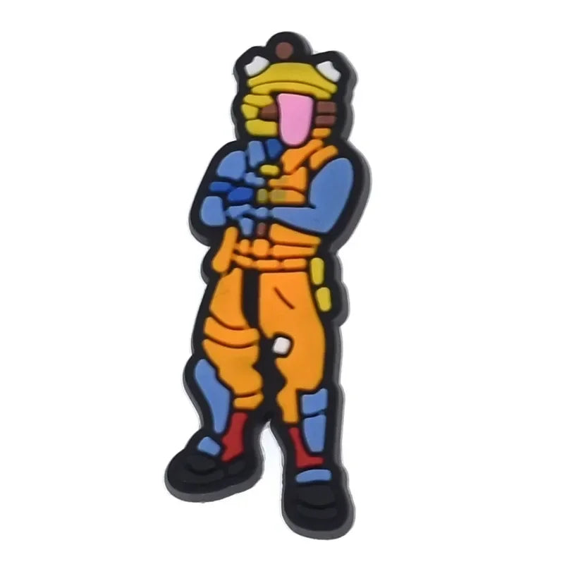 Fortnite Crocs Shoe Buckle Cute DIY Croc Charm Female Garden Shoes Decor Party Girls boys Gifts