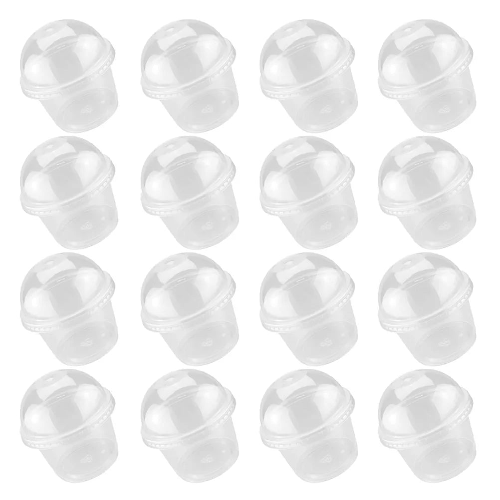 50Pcs Disposable Pudding Cups Plastic Dessert Cups Ice Cream Bowls Cake Containers Yogurt Jars Takeout Boxes Snack Cups Treat