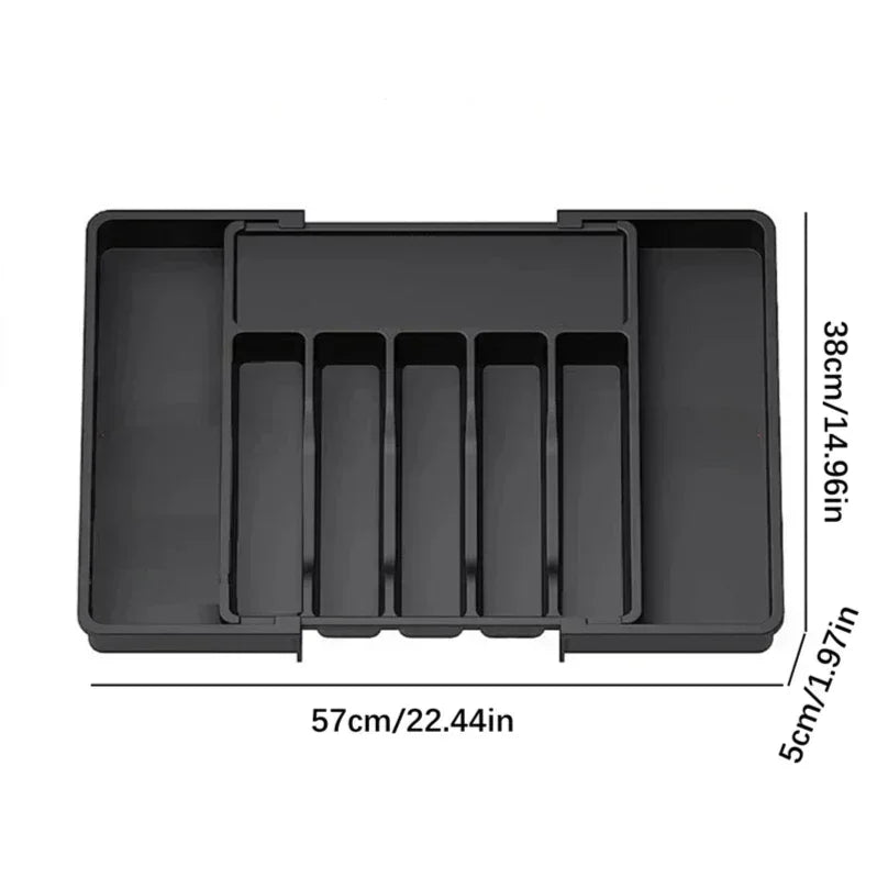 1Pcs Expandable Cutlery Drawer Organizer, Adjustable Kitchen Utensil Tray Set, Compartment Flatware Storage Divider,storage