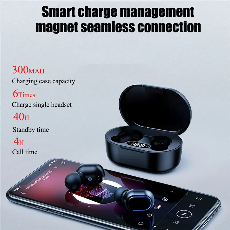 2025 New E7s TWS Bluetooth Headset Wireless Headset in Ear Stereo Noise Reduction Sports Headset with Microphone Headset