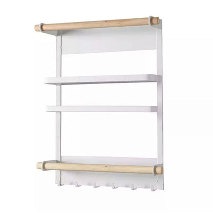 Hanging Refrigerator Organizer Magnetic Shelf Fridge Seasoning Storage Holder Wall Hanger Organizer Condiments Rack Kitchen Tool