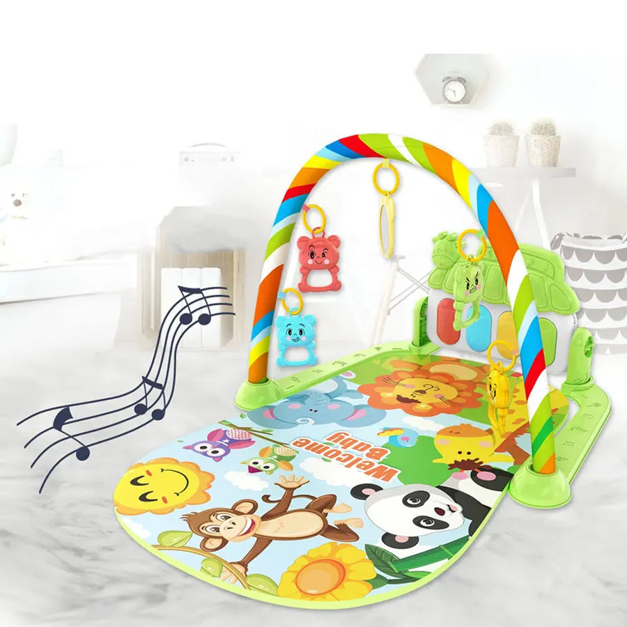 Baby Activity Gym Rack Early Education 0-36 Months Toy Gifts Musical Newborn Piano Keyboard Crawling Blanket Pedal Play Mat