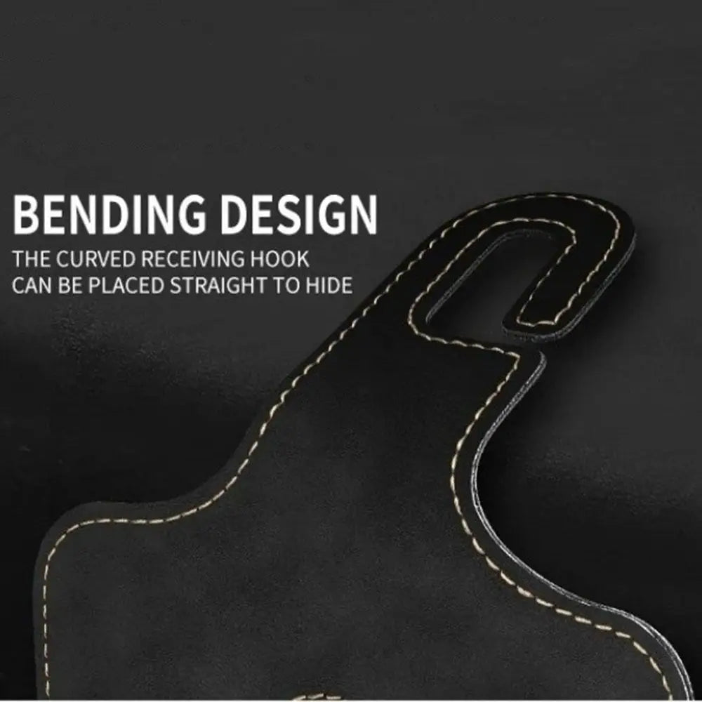 2 in 1 Car Back Seats Hook Storage Organizer Double Hook Car Headrest Hooks Strong Load-Bearing Hanging Auto Rear Seats Hanger