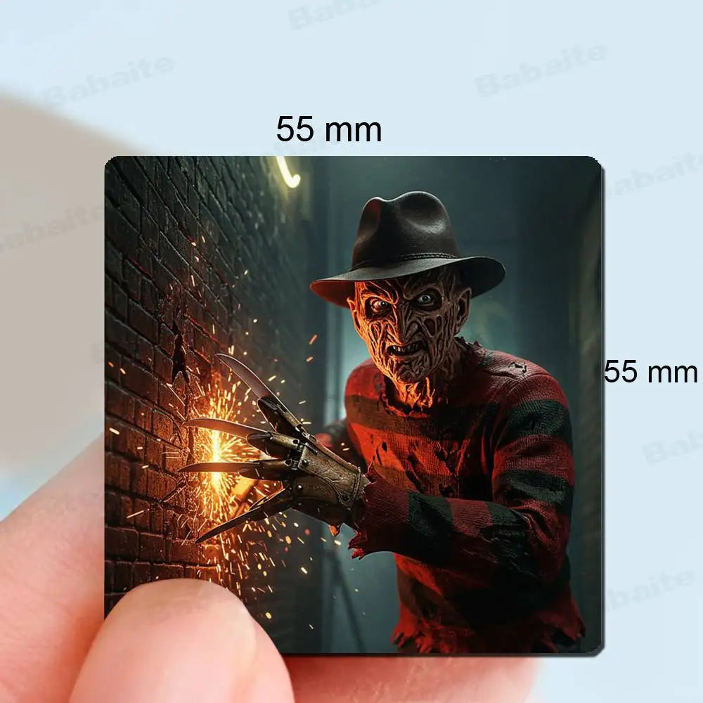 Horror Freddy Krueger Fridge Magnet Photo Personalized For Office Family Kitchen Refrigerator Friends Gift Holiday Decor