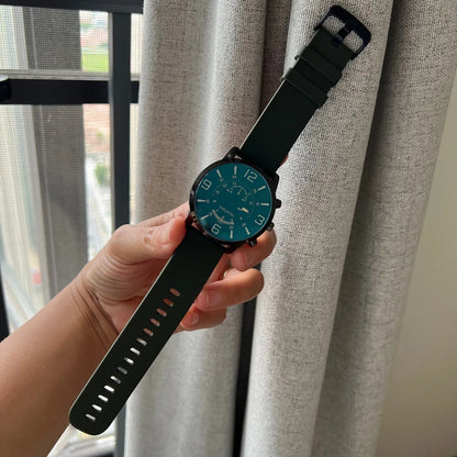 Large Dial Unisex Watch for Men and Women Blue Light Glass Leather Strap Casual Wristwatch Luxury Gift Clock Dropshipping