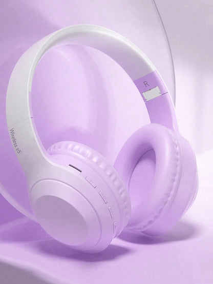 Headset Wireless Headset, Long Life, Foldable, Low Latency Gaming Noise Cancelling Wireless Headset