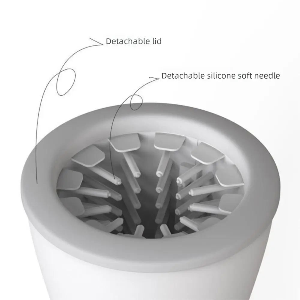 Soft Portable Pet Feet Washer 2 Modes Detachable Electrical Paw Cleaner Easy Operation Low Noise Pet Foot Washer Cup Home